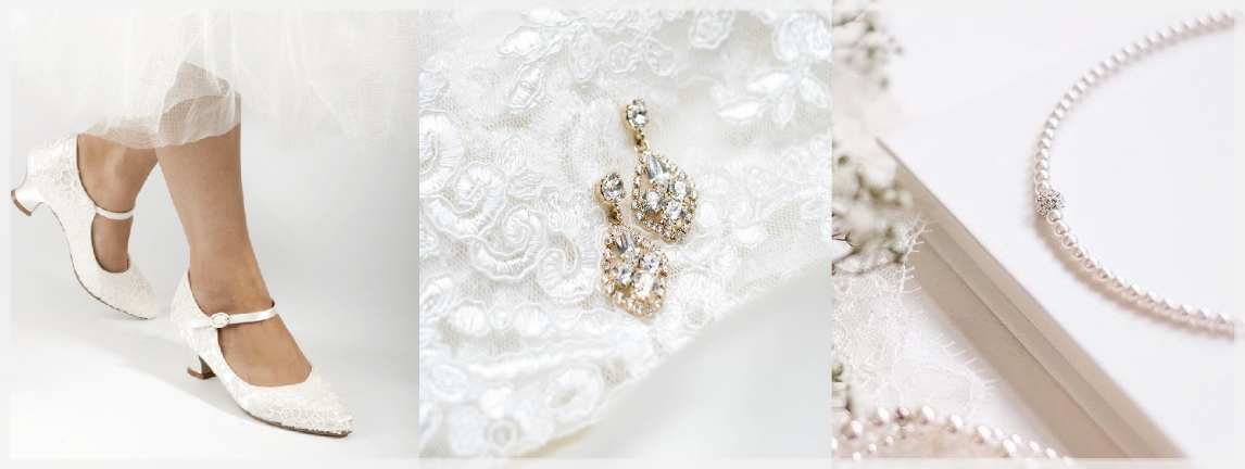 Bruidsaccessoires Bruidsaccessoires | Bruidsboutique La Romance | Bleskensgraaf Zuid-Holland | Nederland | Bruidsschoenen | Bruidssieraden | Oorbellen | Kettingen | Armbanden